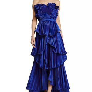 Amur Judah Scallop Pleated Gown - Size 2